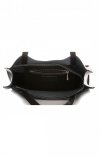 Kožené kabelka shopper bag Genuine Leather černá 5013