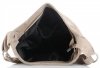 Kožené kabelka společenská Genuine Leather tmavě béžová 802