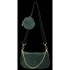 Kožené kabelka univerzální Vittoria Gotti lahvově zelená B40