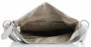 Kožené kabelka listonoška Vittoria Gotti světle šedá V3301