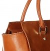 Kožené kabelka kufřík Genuine Leather zrzavá 2222