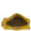 Kožené kabelka listonoška Vittoria Gotti žlutá DB52