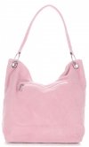 Kožené kabelka shopper bag Vittoria Gotti pudrová růžová V3821