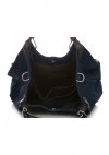 Kožené kabelka shopper bag Vittoria Gotti tmavě modrá V2050