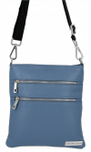 Kožené kabelka univerzální Vittoria Gotti modrá B19