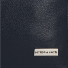 Kožené kabelka shopper bag Vittoria Gotti tmavě modrá V21E