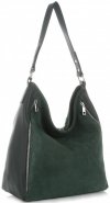 Kožené kabelka shopper bag Vittoria Gotti lahvově zelená V3368