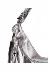 Kožené kabelka shopper bag Vittoria Gotti stříbrná V803