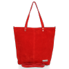 Kožené kabelka shopper bag Vittoria Gotti červená VG41