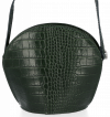 Kožené kabelka listonoška Vittoria Gotti lahvově zelená VG806