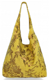 Kožené kabelka shopper bag Vittoria Gotti žlutá V2473