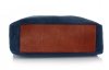 Kožené kabelka univerzální Genuine Leather tmavě modrá 17