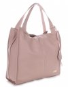 Kožené kabelka shopper bag Vittoria Gotti pudrová růžová V2