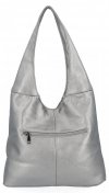 Dámská kabelka shopper bag Hernan tmavě stříbrná HB0141