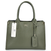 Kožené kabelka kufřík Vittoria Gotti lahvově zelená V554050