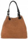 Kožené kabelka shopper bag Vittoria Gotti zrzavá V90047CH