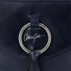 Kožené kabelka listonoška Vittoria Gotti tmavě modrá B21