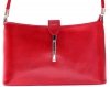 Kožené kabelka klasická Genuine Leather červená 4160