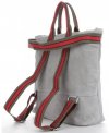 Kožené kabelka shopper bag Vittoria Gotti světle šedá V689746