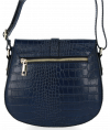 Kožené kabelka univerzální Vittoria Gotti tmavě modrá V2381