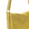 Kožené kabelka listonoška Vittoria Gotti žlutá V401