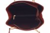 Kožené kabelka kufřík Genuine Leather zrzavá 1000