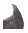 Kožené kabelka univerzální Vittoria Gotti šedá V8397