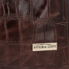 Kožené kabelka univerzální Vittoria Gotti čokoládová V299COCO