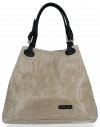 Kožené kabelka shopper bag Vittoria Gotti béžová V692754be2