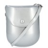 Dámská kabelka listonoška David Jones stříbrná K018