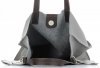Kožené kabelka univerzální Genuine Leather šedá 691756