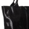 Kožená kabelka Shopper bag Lak černá