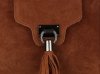Kožené kabelka listonoška Genuine Leather hnědá 4022