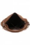 Kožené kabelka univerzální Genuine Leather zemitá 8309