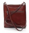 Kožené kabelka listonoška Genuine Leather hnědá 6001