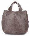 Kožené kabelka shopper bag Genuine Leather zemitá K216
