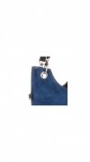 Kožené kabelka listonoška Genuine Leather modrá 222