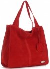 Kožené kabelka shopper bag Vittoria Gotti červená V501