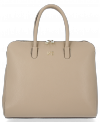 Kožené kabelka kufřík Vittoria Gotti béžová V2392