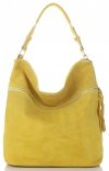 Bőr táska univerzális Genuine Leather sárga 5577C