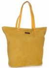 Bőr táska shopper bag Vittoria Gotti sárga V915