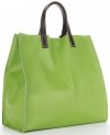 Bőr táska univerzális Genuine Leather zöld 691756