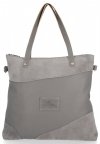 Bőr táska shopper bag Roberto Ricci szürke 18128