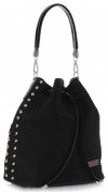 Bőr táska shopper bag Vittoria Gotti fekete V3020