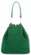 Bőr táska shopper bag Vittoria Gotti sárkányzöld V3020