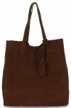 Bőr táska shopper bag Vittoria Gotti barna V205454