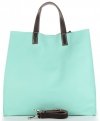 Bőr táska univerzális Genuine Leather menta 691756