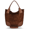 Bőr táska univerzális Genuine Leather barna 811746