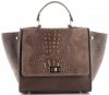 Bőr táska kuffer Genuine Leather földszínű 295