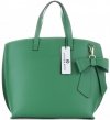 Bőr táska shopper bag Vittoria Gotti zöld V6D BIGziel